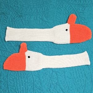 🎁Knit Elbow Length Duck Gloves For Kids